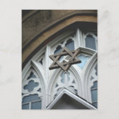 Star von David Congregation Mickve Israel Savannah Postkarte (Vorderseite)