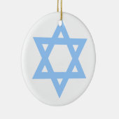 Star von David Customized Hanukkah Weihnachtsbaum Keramik Ornament (Rechts)