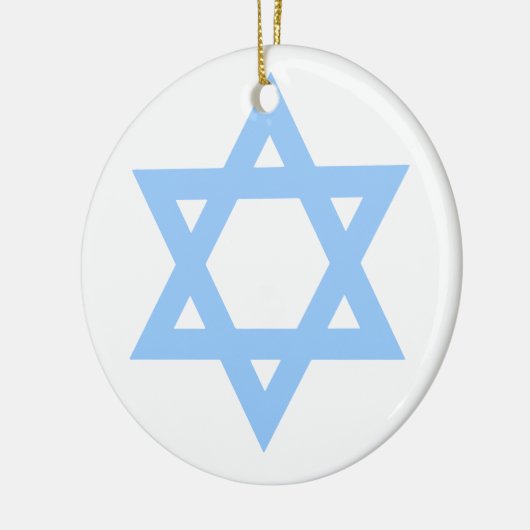 Star von David Customized Hanukkah Weihnachtsbaum Keramik Ornament (Links)