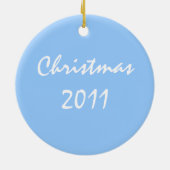 Star von David Customized Hanukkah Weihnachtsbaum Keramik Ornament (Hinten)