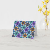 Star von David Damask Danke-Karte Karte (Gelbe Blume)