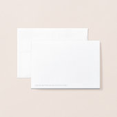 Star von David danke Ihnen Hinweis Elegant Moderne Folienkarte (Rückseite mit Umschlag)