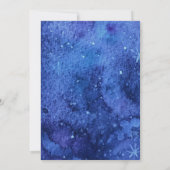 Star von David Elegant Simple Blue Bat Mitzvah Einladung (Rückseite)