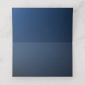 Star von David Green und Blue Gradient Bar Mitzvah Platzkarte (Innenseite Aufgefaltet)