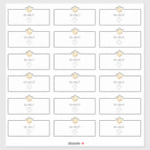 Star von David Guest Address Labels (Blatt)