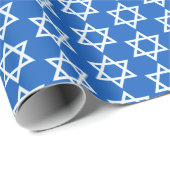 Star von David Hannukah Geschenkpapier (Rolleneckpunkt)
