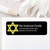 Star von David Hanukkah Address Labels d4 (Insitu)