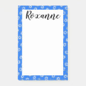 Star von David Hanukkah CUSTOMIZE IT Notepad Post-it Klebezettel (Vorderseite)