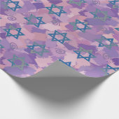 Star von David Hanukkah Geschenkpapier (Ecke)