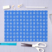 Star von David Hanukkah Pattern Blue White Seidenpapier (Handwerk)