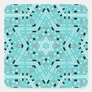 Star von David Hanukkah Stickers