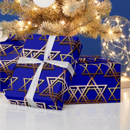 Star von David Hanukkah Wrapping Paper Geschenkpapier (Feiertage)
