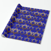 Star von David Hanukkah Wrapping Paper Geschenkpapier (Ungerollt)