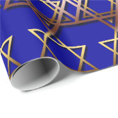 Star von David Hanukkah Wrapping Paper Geschenkpapier (Rolleneckpunkt)