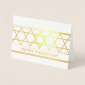 Star von David Happy Hanukkah Modern Simple 1 Foto Folienkarte (Vorderseite)