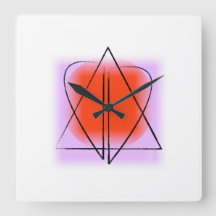 Star von David/Heart Wall Clock