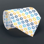 Star von David Jewish Colorful Krawatte<br><div class="desc">Happy Hanukkah Star von David Pattern</div>