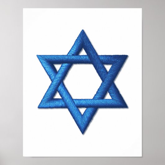 Star von David Jewish Poster (Vorne)