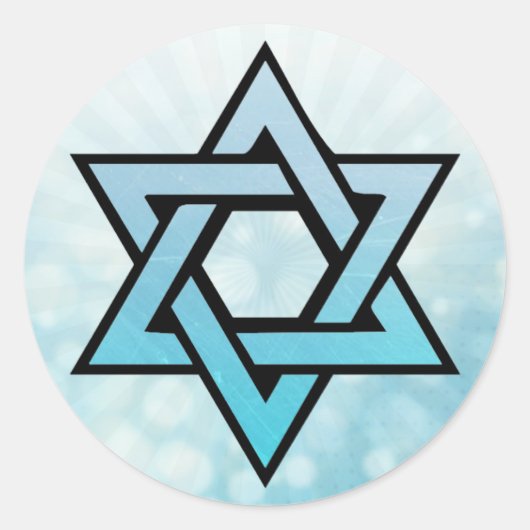 Star von David Jewish Stickers (Vorderseite)