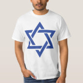 Star von David jüdisch Israel Flag Patriotic T-Shirt (Vorderseite)