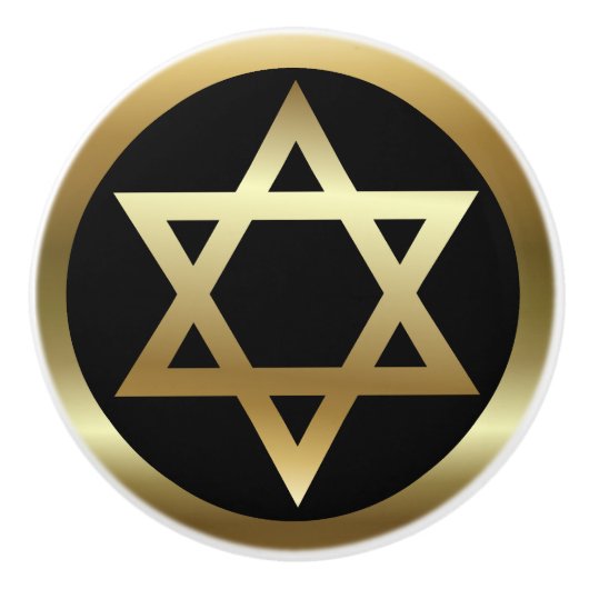 Star von David Keramik Knob Keramikknauf (Vorderseite)