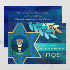 Star von David, Kiddush Cup Pessach Seder Einladung