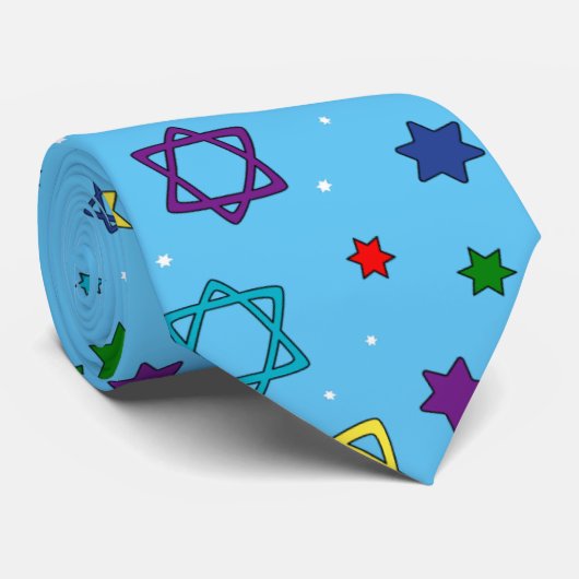 Star von David Krawatte - Light Blue (Gerollt)