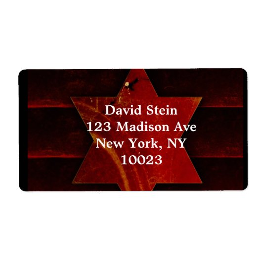 Star von David Labels (Vorne)