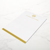 Star von David masculine Name Rahmen Flachfolienka Folieneinladung (Gedreht)