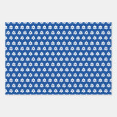 Star von David Mazel Tov Bar Bat Mitzvah Hanukkah Geschenkpapier Set (Vorderseite 2)