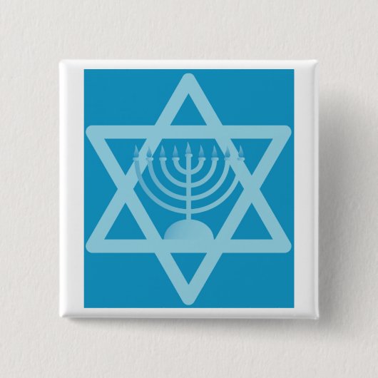 Star von David Menorah Button (Vorderseite)