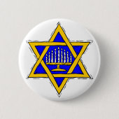 Star von David & Menorah Button (Vorderseite)