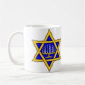 Star von David & Menorah Kaffeetasse (Links)