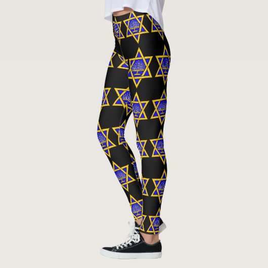 Star von David & Menorah Leggings (Links)