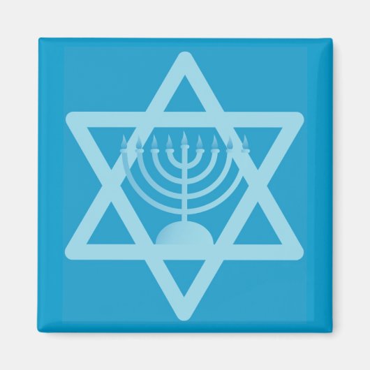 Star von David Menorah Magnet (Vorne)