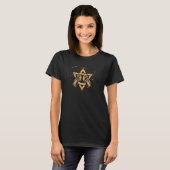 Star von David mit Fists Design Krav Maga T-Shirt (Vorne ganz)