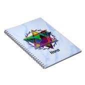 Star von David Multicolor Journal Notizblock (Rechte Seite)