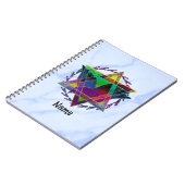Star von David Multicolor Journal Notizblock (Linke Seite)