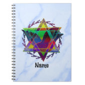 Star von David Multicolor Journal Notizblock (Vorderseite)
