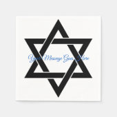 Star von David Napkin mit Text HAMbWG Serviette (Vorderseite)
