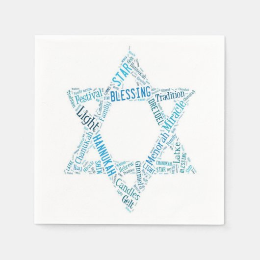 Star von David Napkins Serviette (Vorderseite)