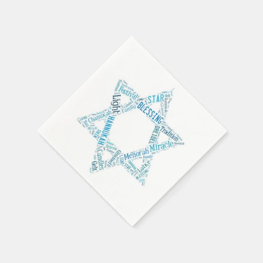 Star von David Napkins Serviette (Ecke)