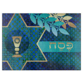 Star von David Olive Branches Passover Schneidebrett (Vorderseite)