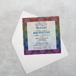 Star von David Ombre Rainbow Bar Mitzvah Square Einladung<br><div class="desc">Stilvoll und klassisch,  diese Bar Mitzvah Einladungen haben einen Stern von David Muster über einen dunklen Regenbogenverlauf Hintergrund und sind vollständig anpassbar,  um genau zu sagen,  was Sie gewollt haben!</div>