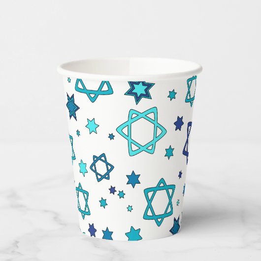 Star von David Paper Cups - White Pappbecher (Links)