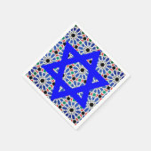 Star von David Paper Napkins Serviette (Ecke)