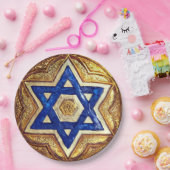 Star von David Paper Tellers, 9" Round Paper Plate Pappteller (Party)