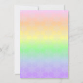 Star von David Pastel Ombre Bat Mitzvah Einladung (Rückseite)