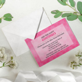 Star von David Pink Ombre Bat Mitzvah nach dem Par Einladung