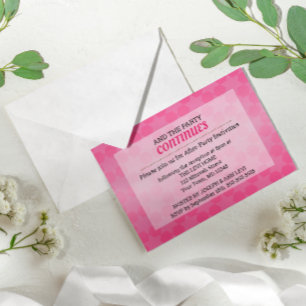 Star von David Pink Ombre Bat Mitzvah nach dem Par Einladung